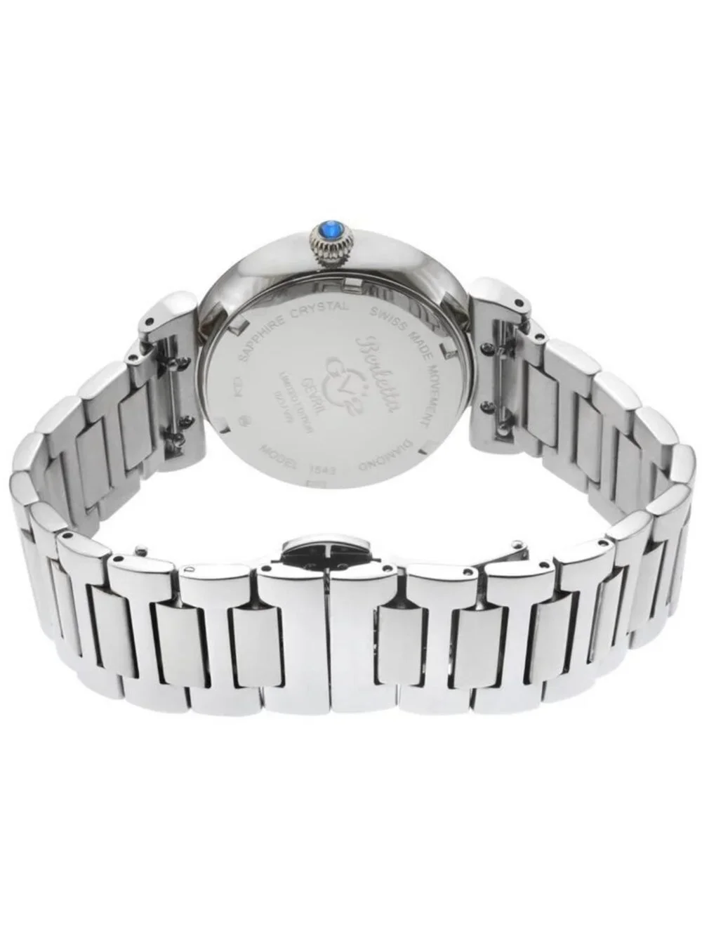NWT Gv2 By Gevril Berletta Quartz Diamond White Dial Ladies Watch